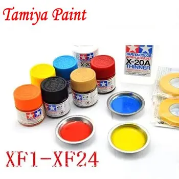 Краска Tamiya XF1-XF24 плоская/матовая, 10 мл водорастворимая для сборки модели своими руками